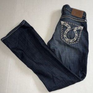Big Star Jeans Women’s Size 27 R Liv Boot Cut Stretch Blue Dark Wash Casual